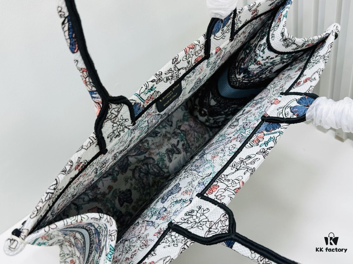 Oversized Original Order Thick Yarn Fabric Dior Book Tote