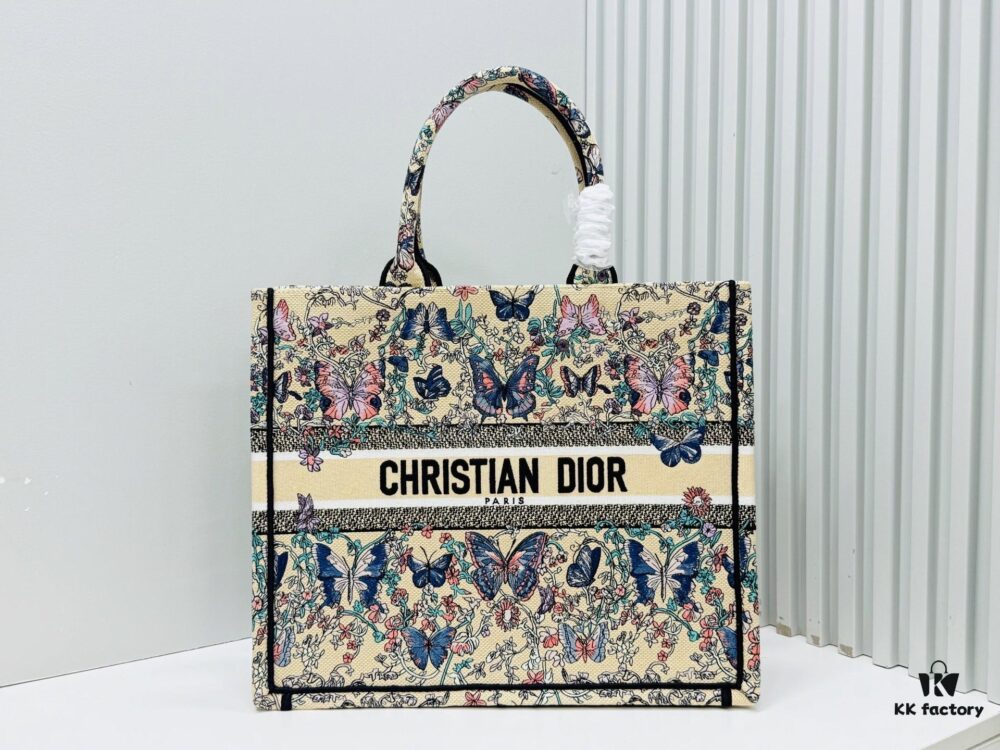Oversized Original Order Thick Yarn Fabric Dior Book Tote