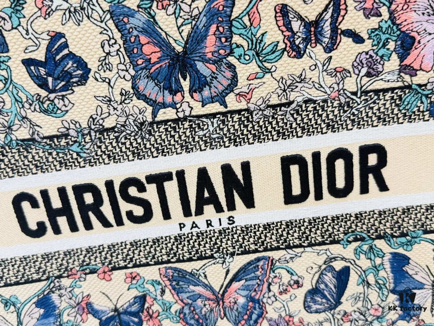 Oversized Original Order Thick Yarn Fabric Dior Book Tote