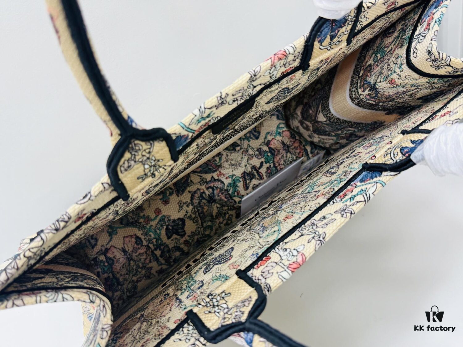 Oversized Original Order Thick Yarn Fabric Dior Book Tote