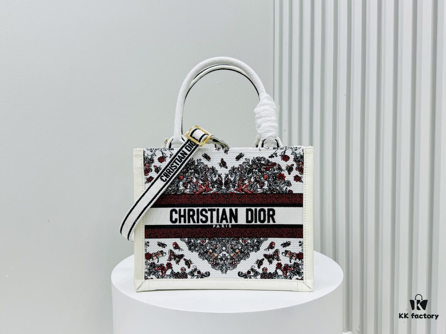 Dior Book Tote 24 Early Spring New Arrival Small Size with Leather Trim