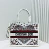 Dior Book Tote24 Early Spring New Arrival Medium Size with Leather Trim