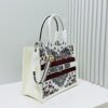 Dior Book Tote24 Early Spring New Arrival Medium Size with Leather Trim