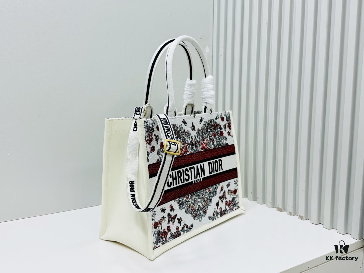 Dior Book Tote24 Early Spring New Arrival Medium Size with Leather Trim