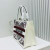 Dior Book Tote24 Early Spring New Arrival Medium Size with Leather Trim