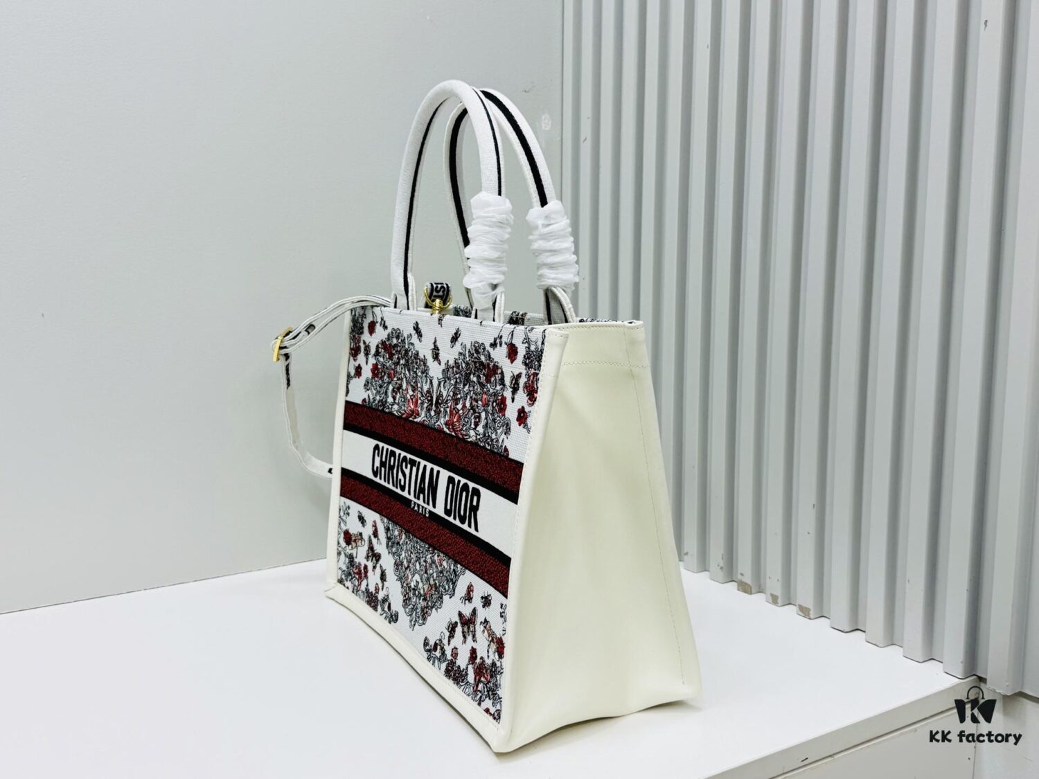 Dior Book Tote24 Early Spring New Arrival Medium Size with Leather Trim