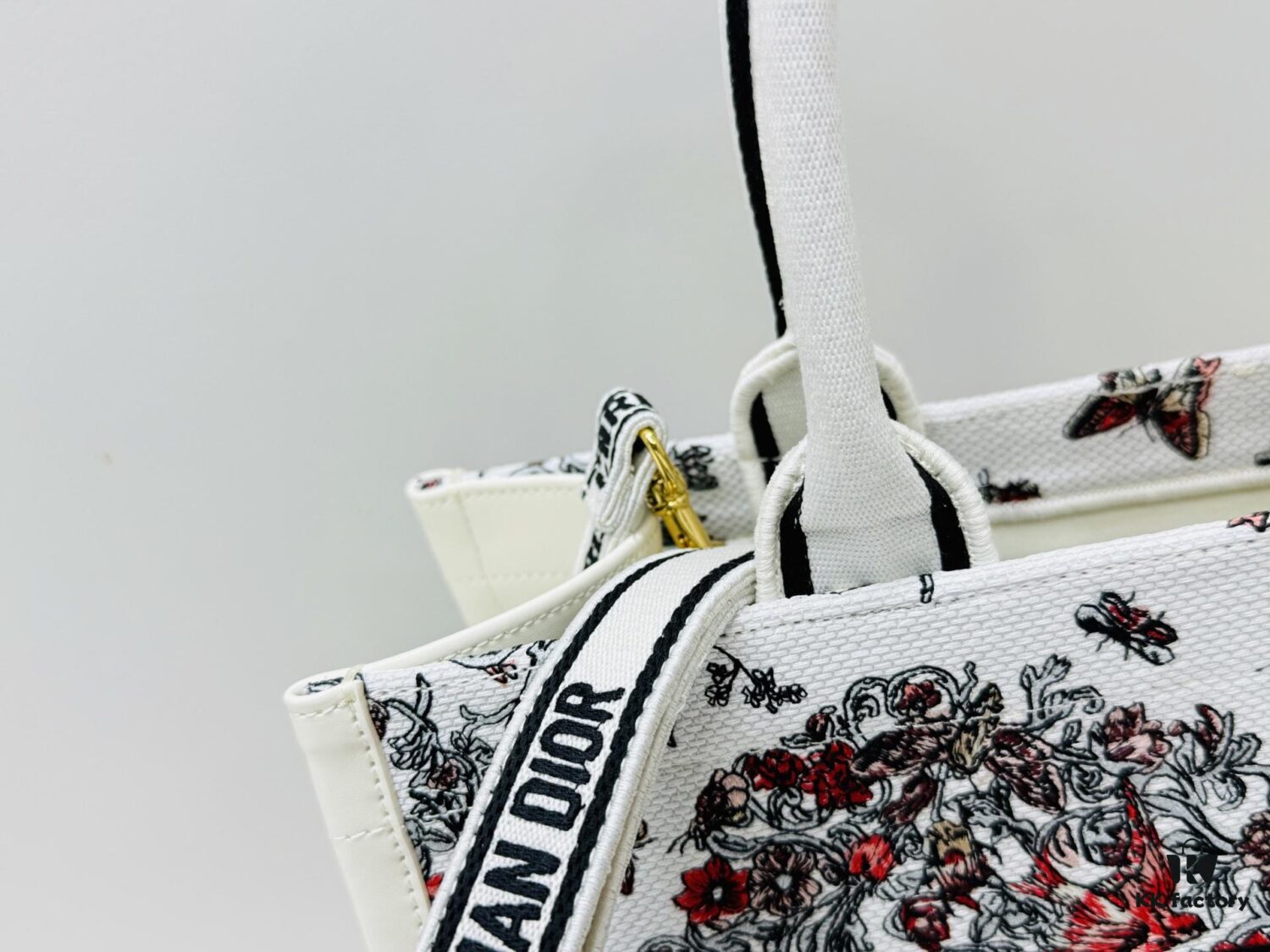 Dior Book Tote24 Early Spring New Arrival Medium Size with Leather Trim