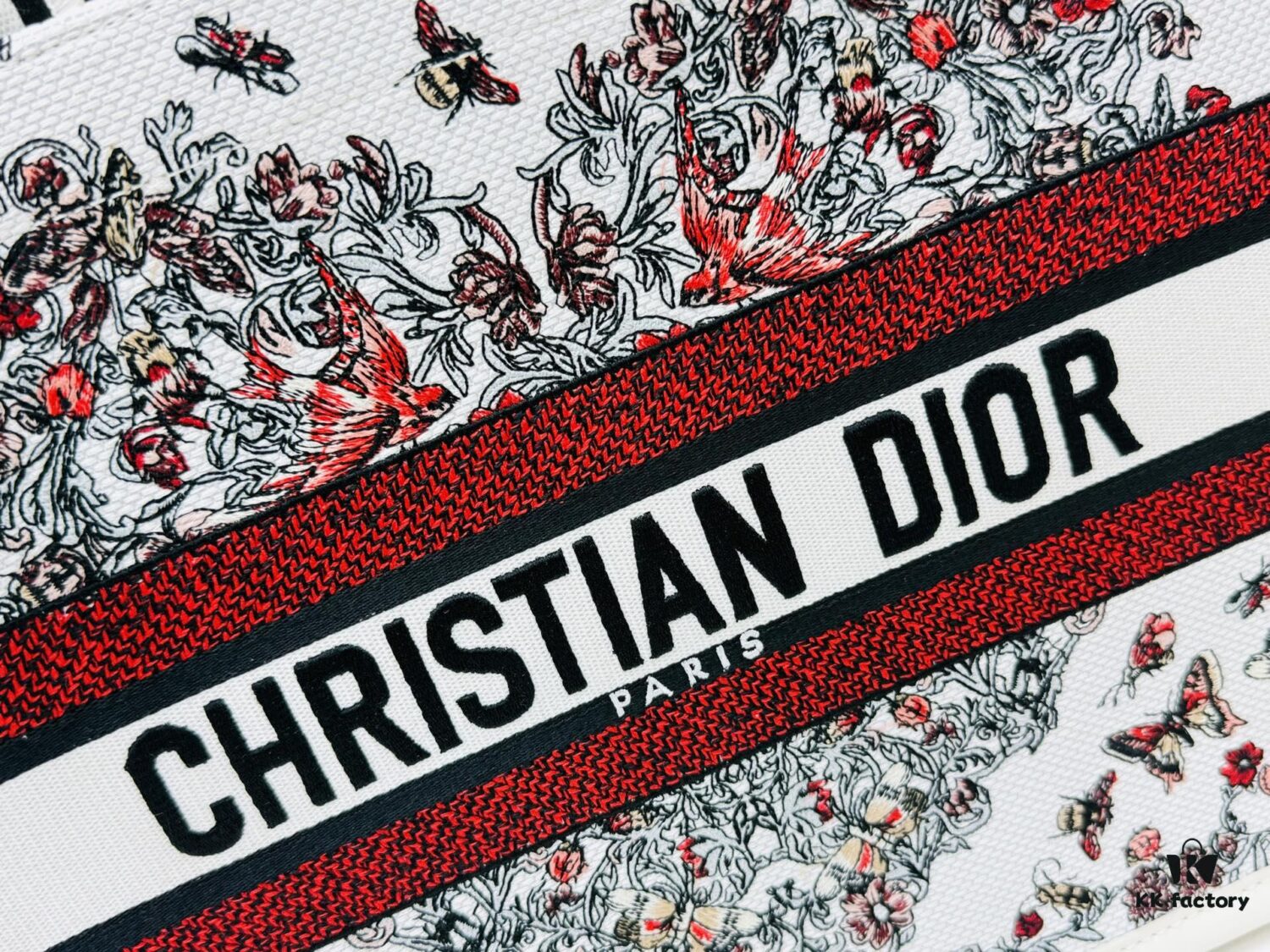 Dior Book Tote24 Early Spring New Arrival Medium Size with Leather Trim