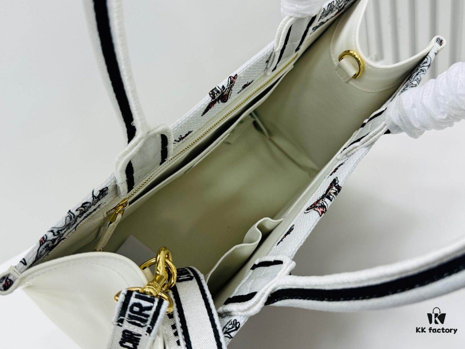 Dior Book Tote24 Early Spring New Arrival Medium Size with Leather Trim