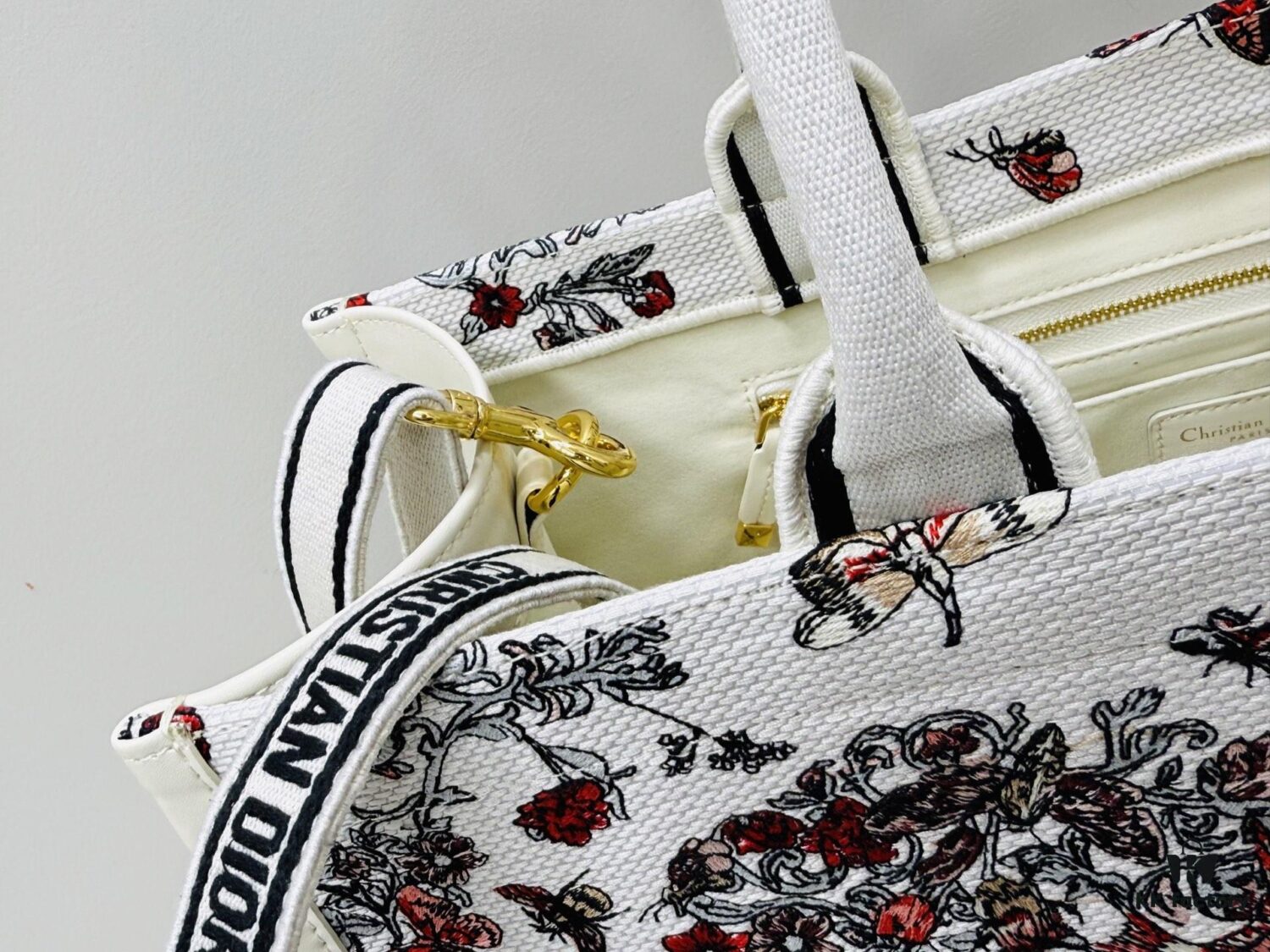 Dior Book Tote24 Early Spring New Arrival Large Size with Leather Trim