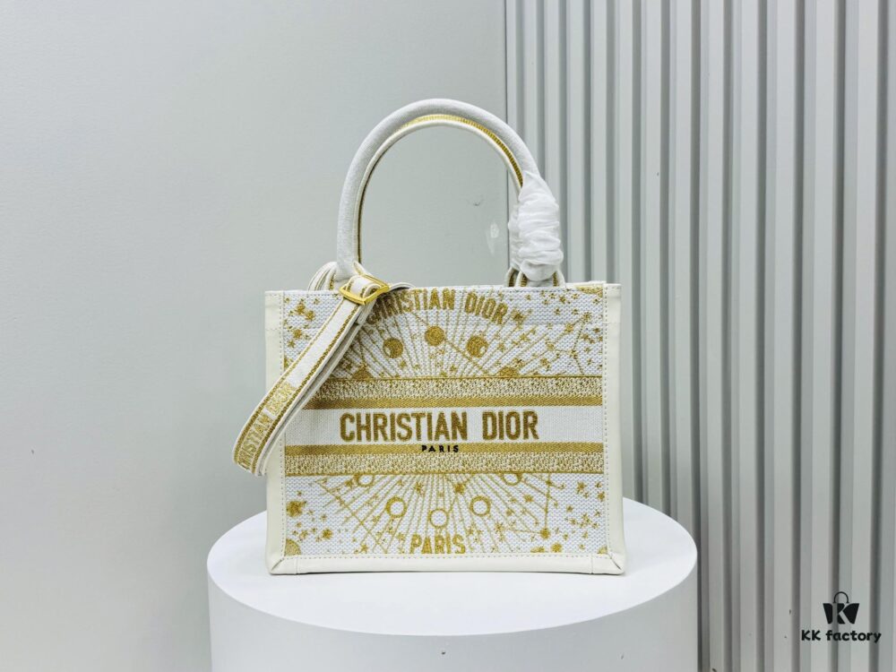 Dior Book Tote24 Early Spring New Arrival Small Size with Leather Trim