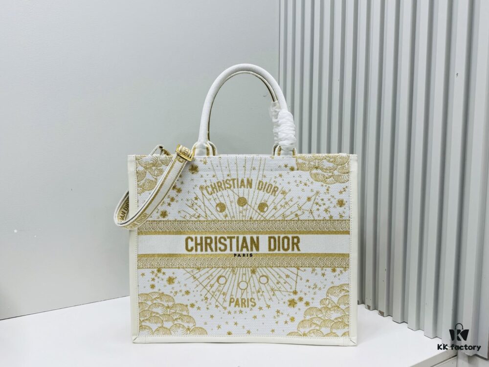 Dior Book Tote 24 Early Spring New Arrival Large Size with Leather Trim