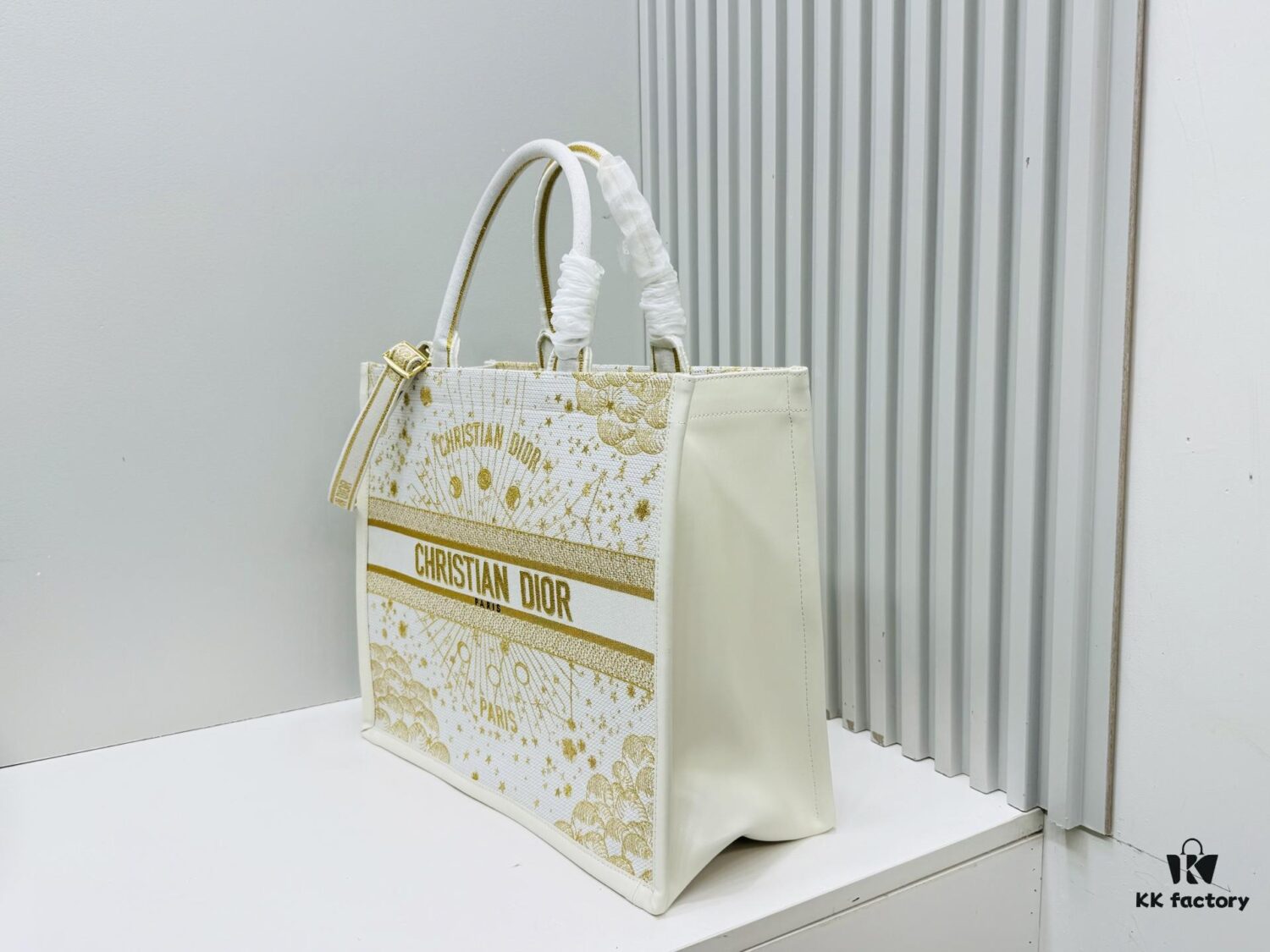 Dior Book Tote24 Early Spring New Arrival, Large Size with Leather Trim