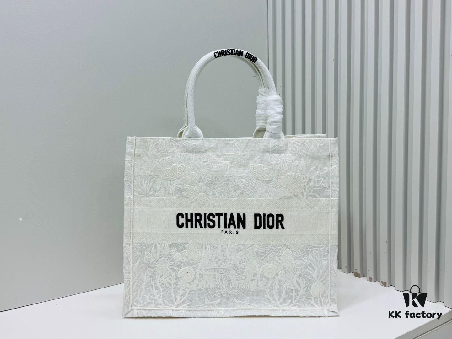 Oversized Original Order Thick Yarn Fabric Dior Book Tote