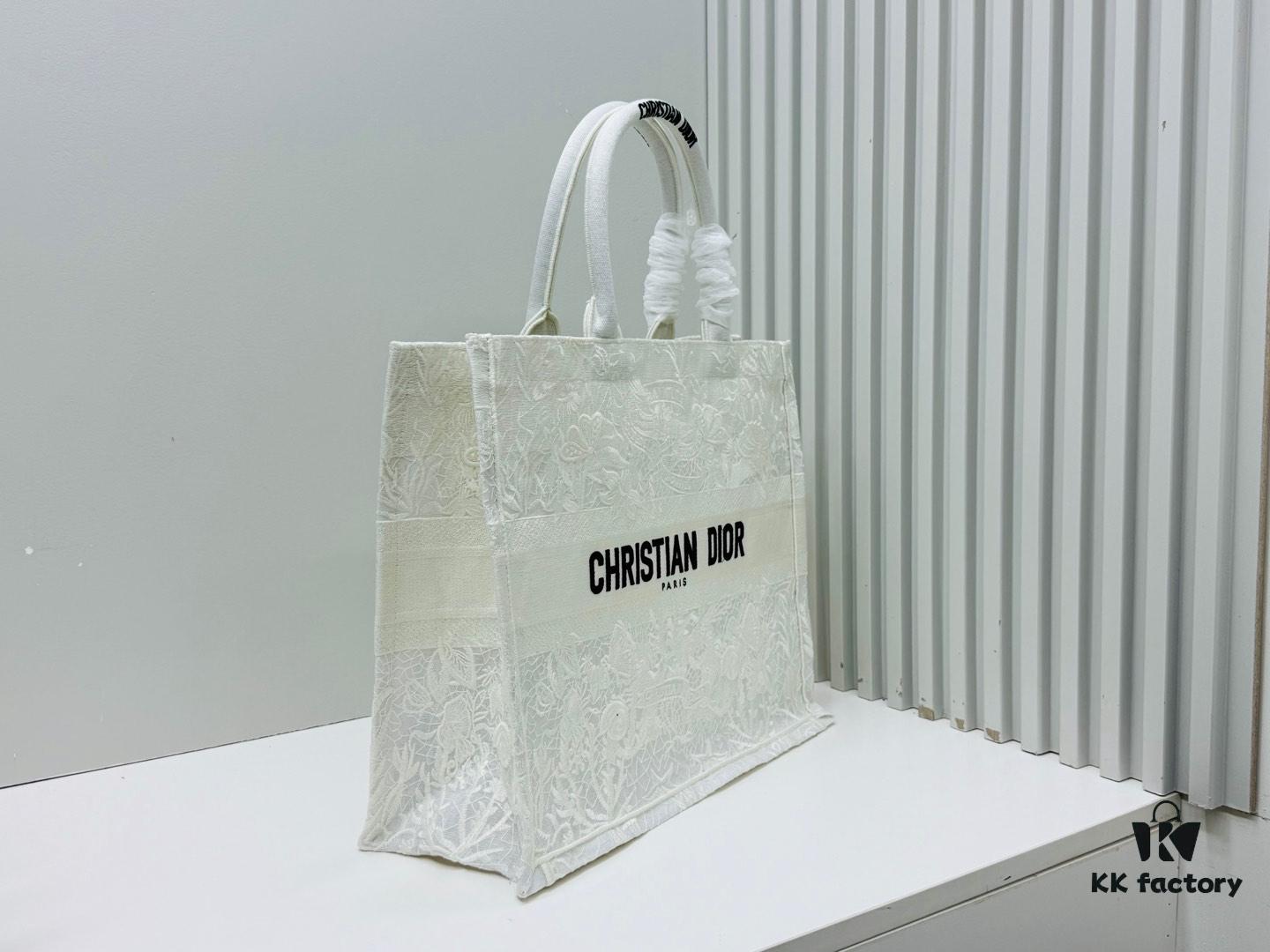 Oversized Original Order Thick Yarn Fabric Dior Book Tote