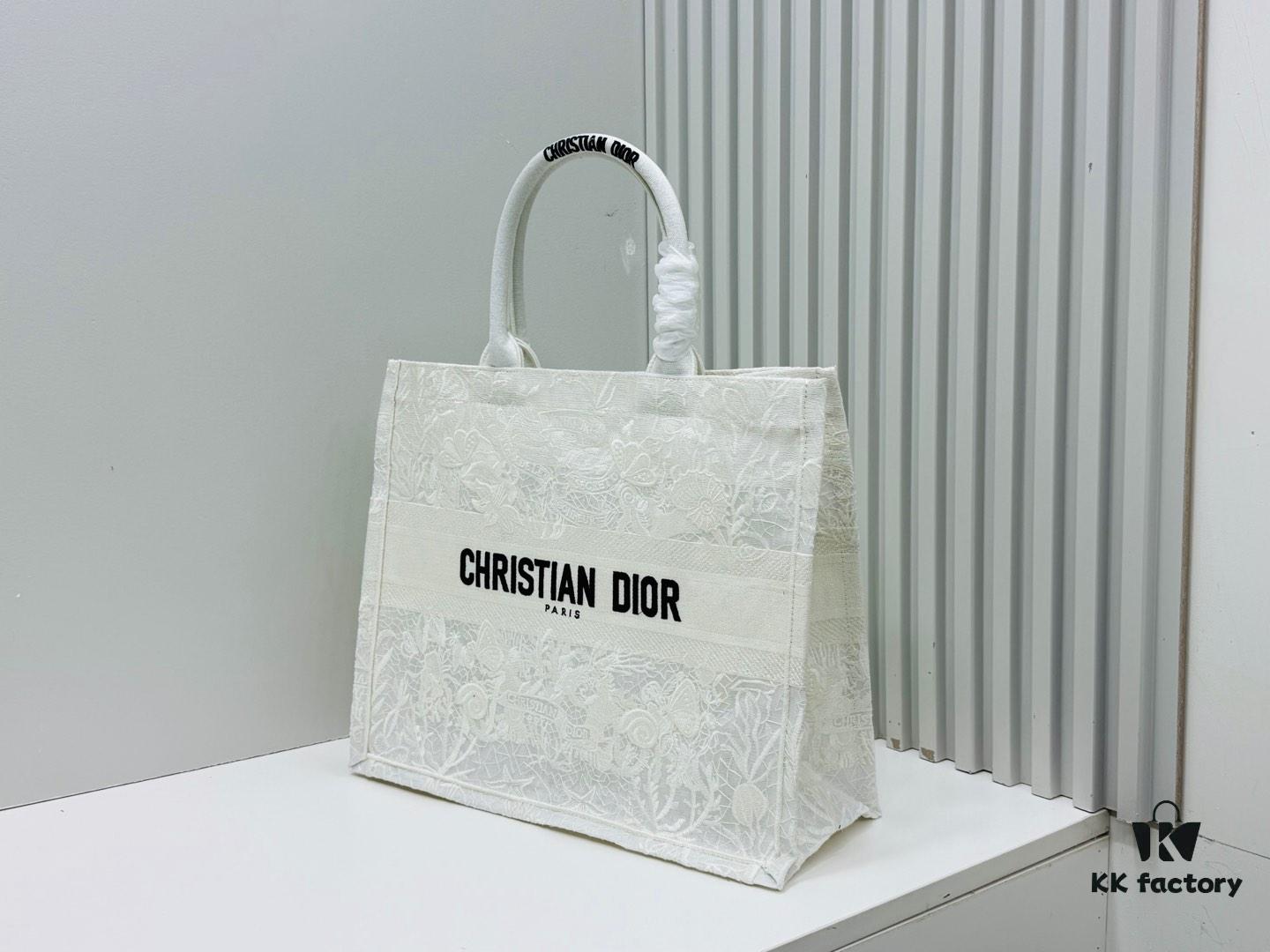 Oversized Original Order Thick Yarn Fabric Dior Book Tote