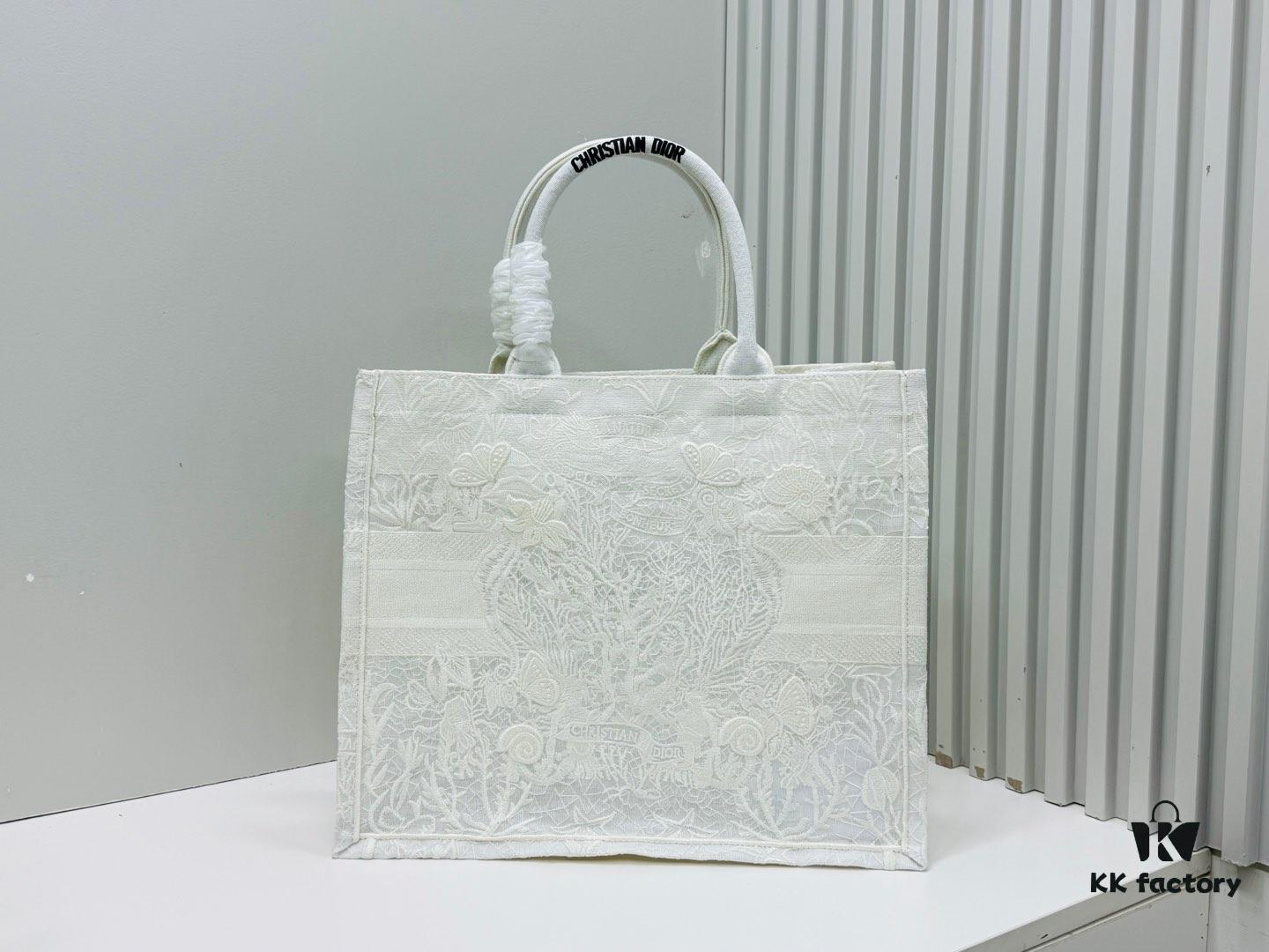 Oversized Original Order Thick Yarn Fabric Dior Book Tote