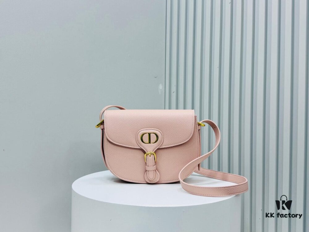 Medium Lychee-textured Dior Bobby Bag 2024 Fall/Winter New Retro Style