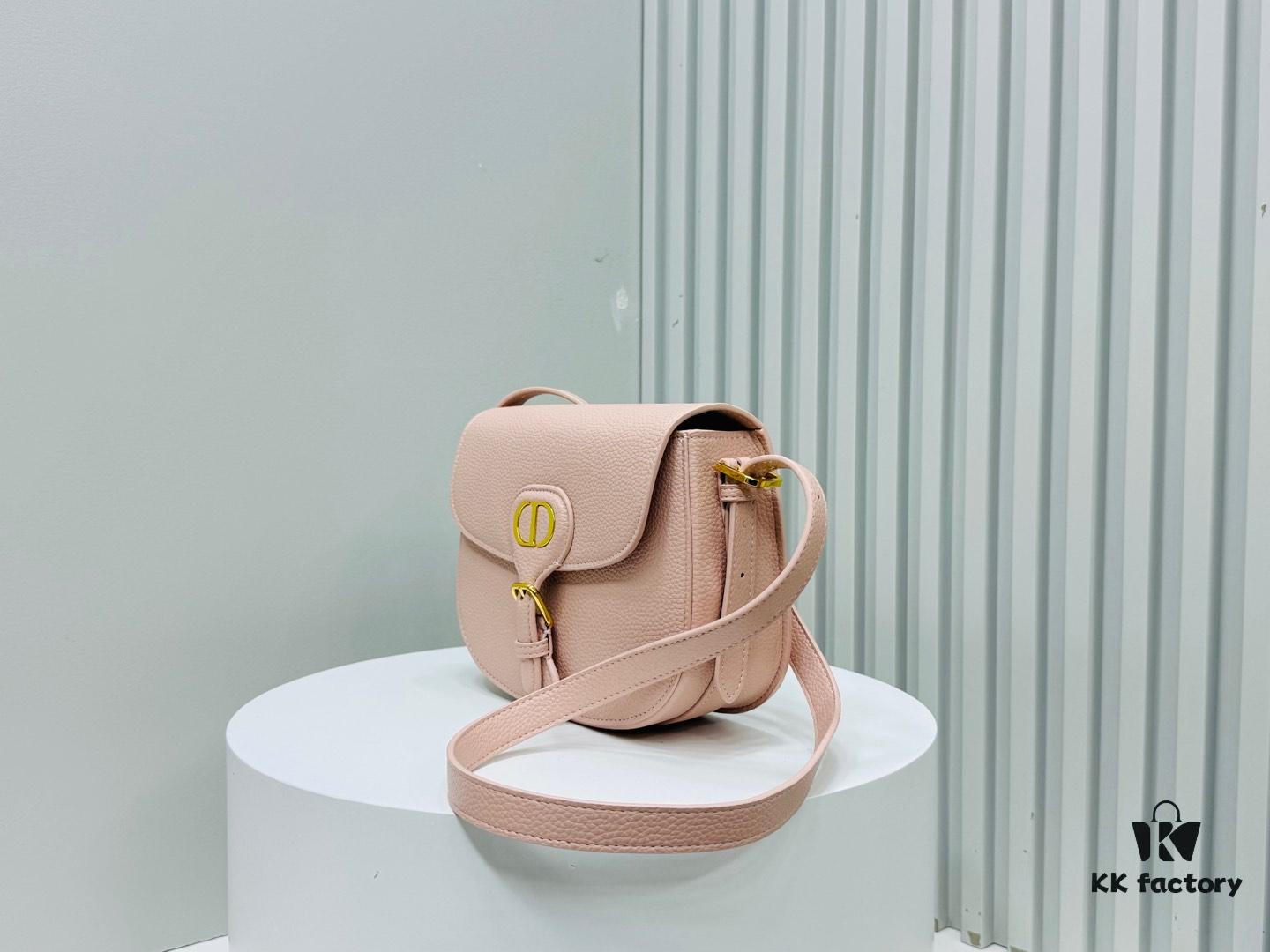 Medium Lychee-textured Dior Bobby Bag 2024 Fall/Winter New Retro Style