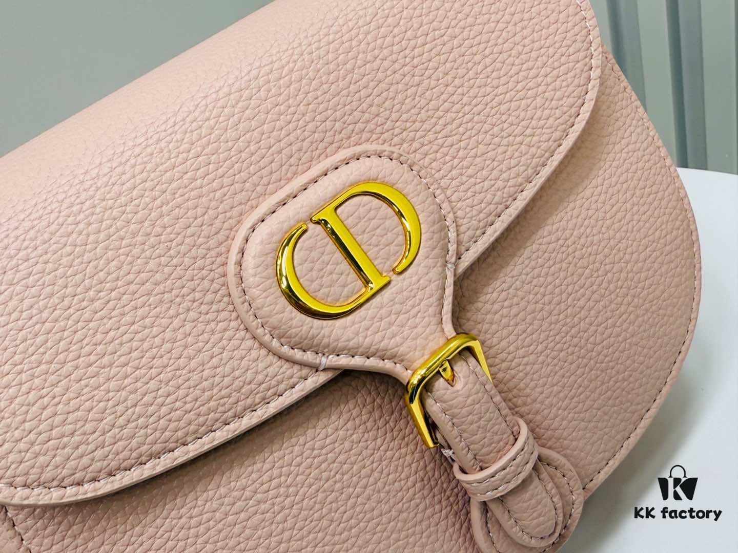 Medium Lychee-textured Dior Bobby Bag 2024 Fall/Winter New Retro Style