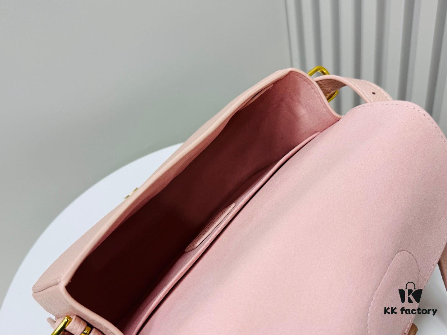 Medium Lychee-textured Dior Bobby Bag 2024 Fall/Winter New Retro Style