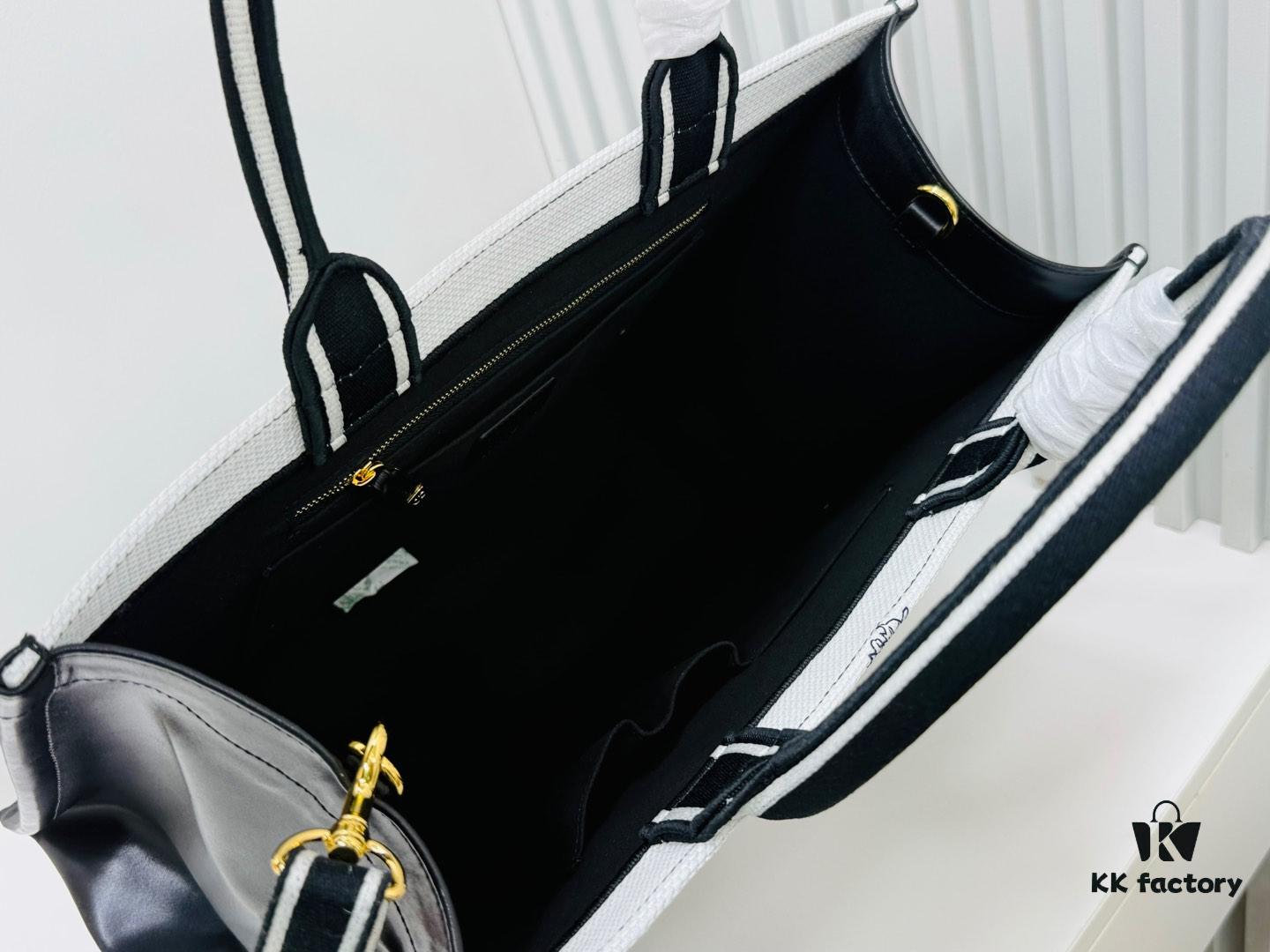 Dior Book Tote24 Early Spring New Arrival Large Size with Leather Trim