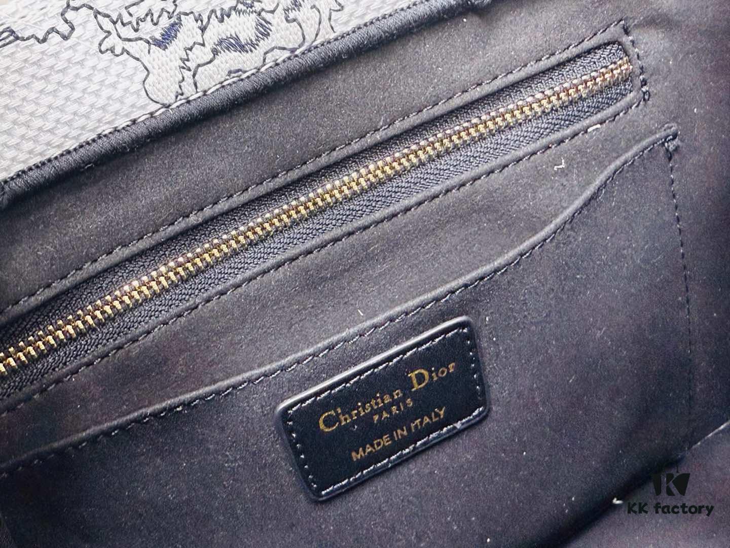 Dior Book Tote 24 Early Spring New Arrival Small Size with Leather Trim