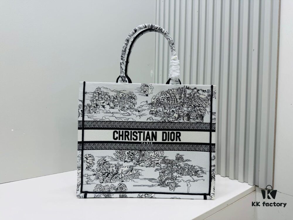 Vintage Oversized Di0r Book Tote in Thick Cable Fabric – Original Surplus Lot