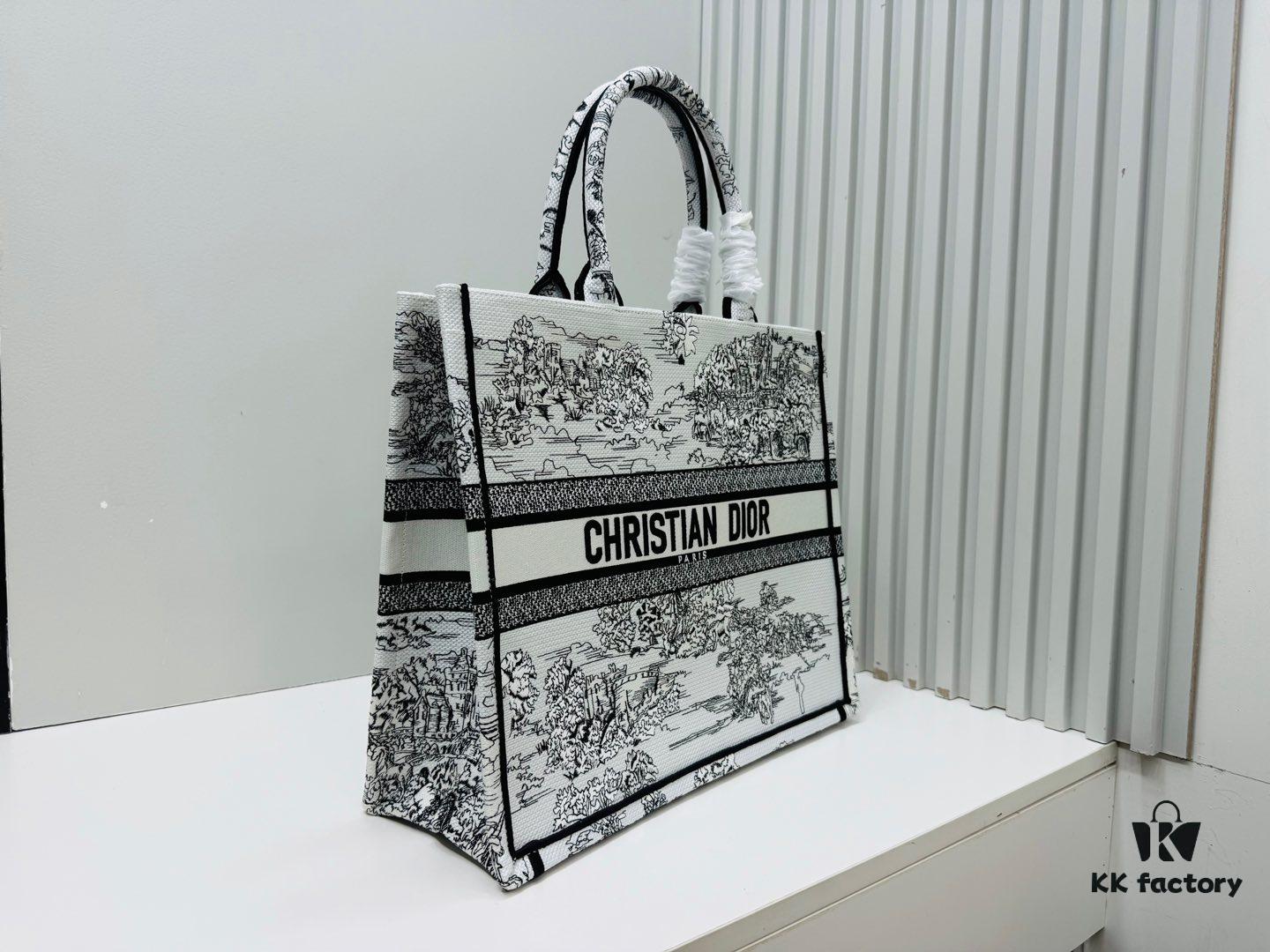 Vintage Oversized Di0r Book Tote in Thick Cable Fabric – Original Surplus Lot