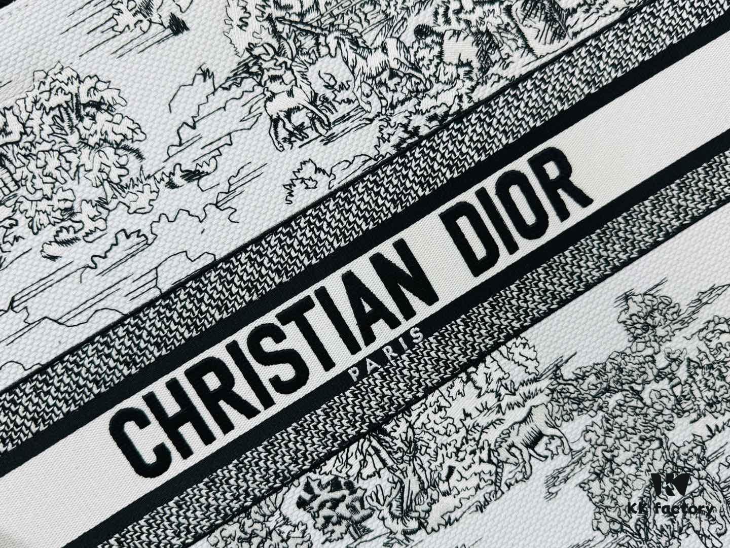 Vintage Oversized Di0r Book Tote in Thick Cable Fabric – Original Surplus Lot