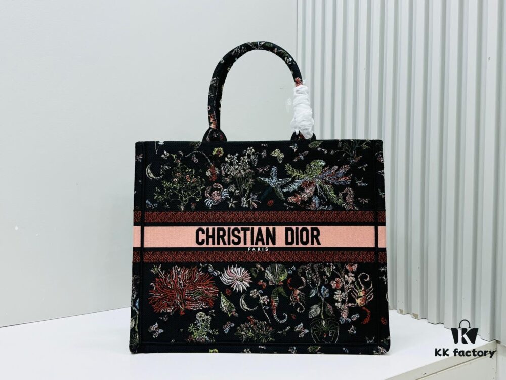 Oversized Original Order Thick Yarn Fabric Dior Book Tote