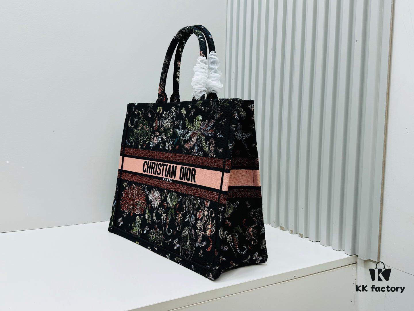 Oversized Original Order Thick Yarn Fabric Dior Book Tote