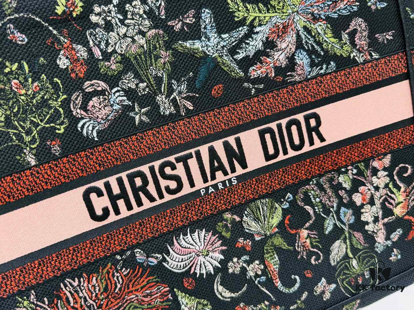 Oversized Original Order Thick Yarn Fabric Dior Book Tote