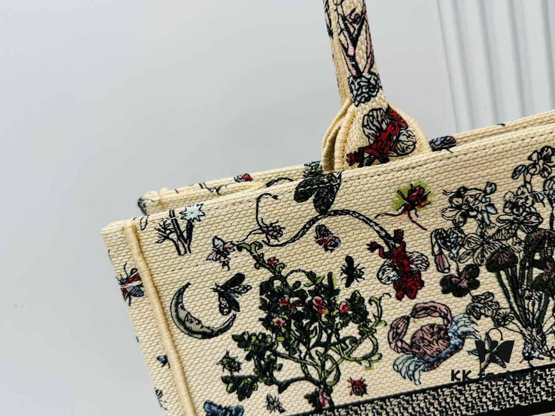 Oversized Original Order Di0r Book Tote - Thick Yarn Fabric