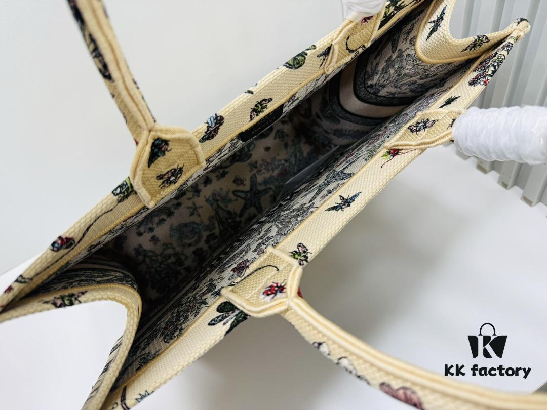 Oversized Original Order Di0r Book Tote - Thick Yarn Fabric