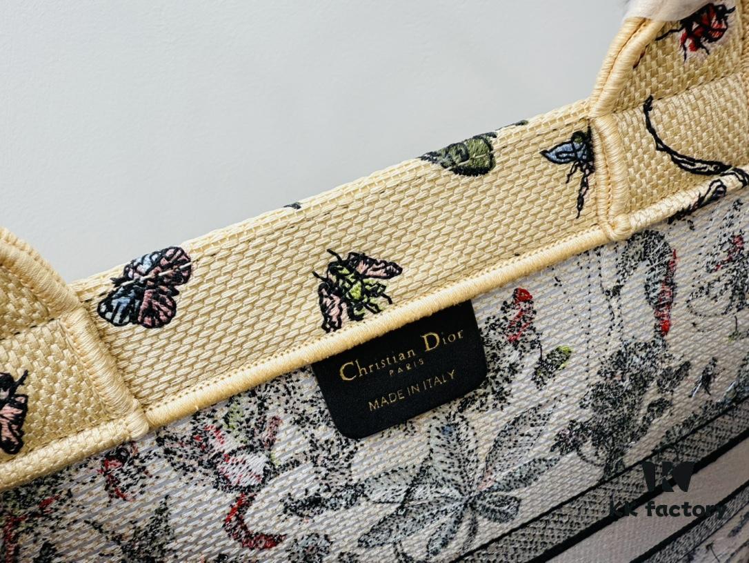 Oversized Original Order Di0r Book Tote - Thick Yarn Fabric