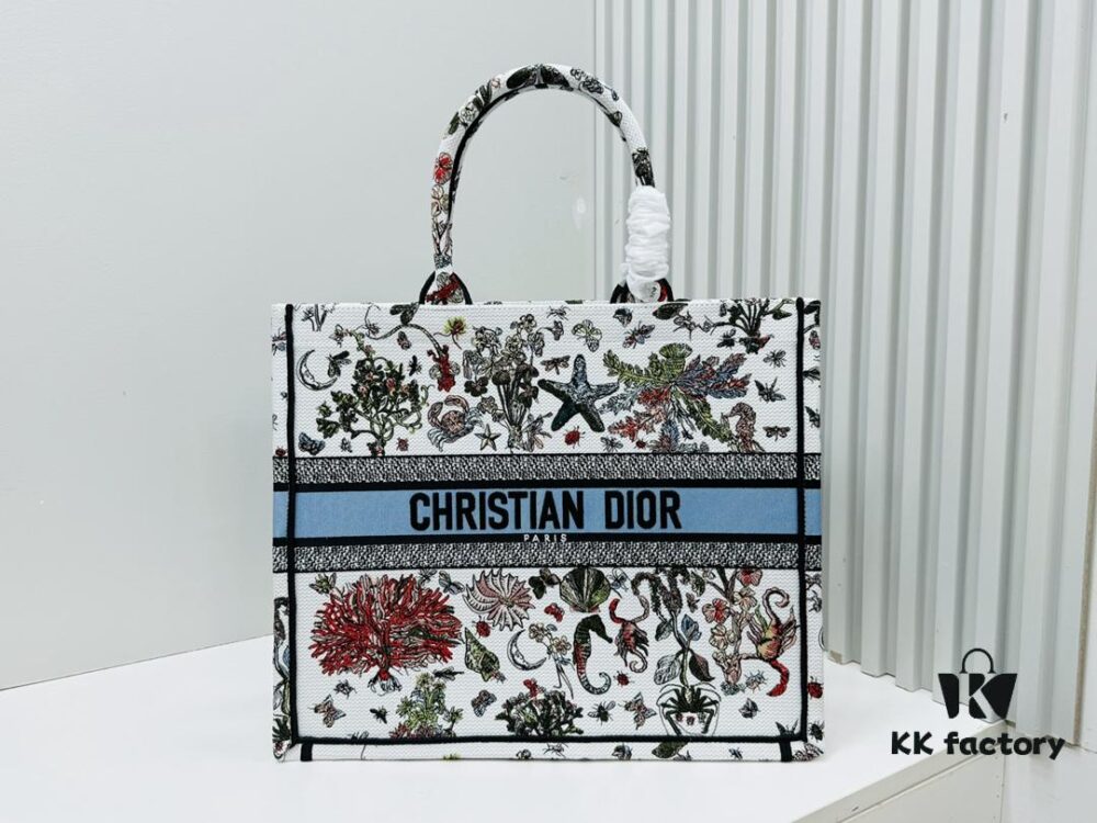 Oversized Original Order Thick Yarn Fabric Dior Book Tote