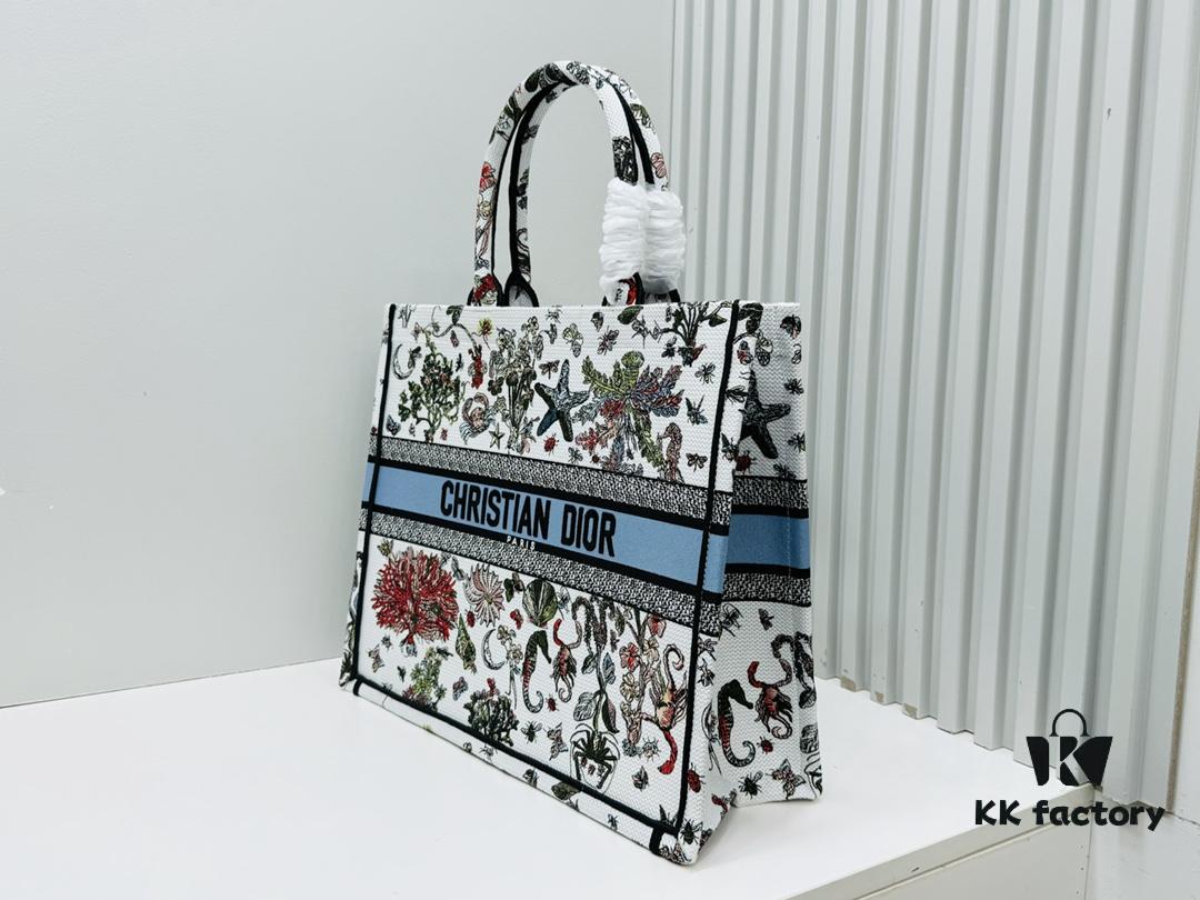 Oversized Original Order Thick Yarn Fabric Dior Book Tote