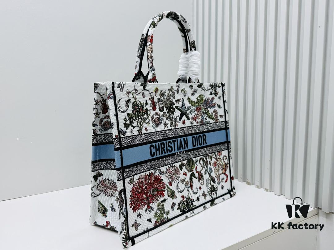 Oversized Original Order Thick Yarn Fabric Dior Book Tote