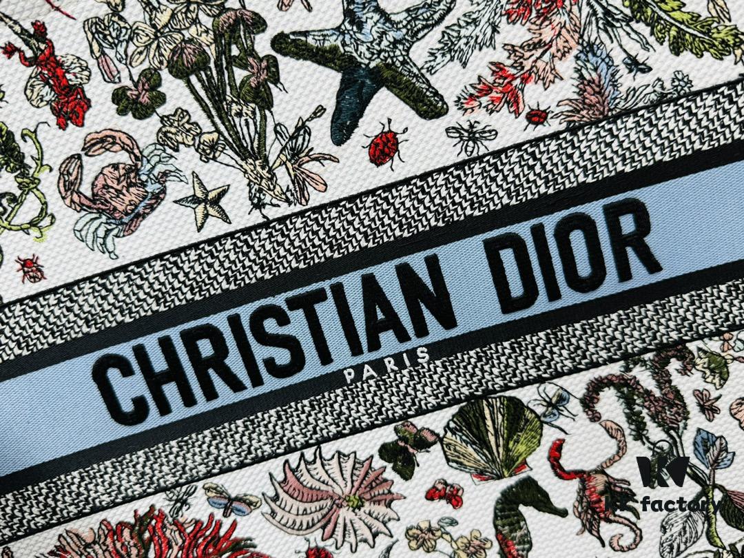 Oversized Original Order Thick Yarn Fabric Dior Book Tote