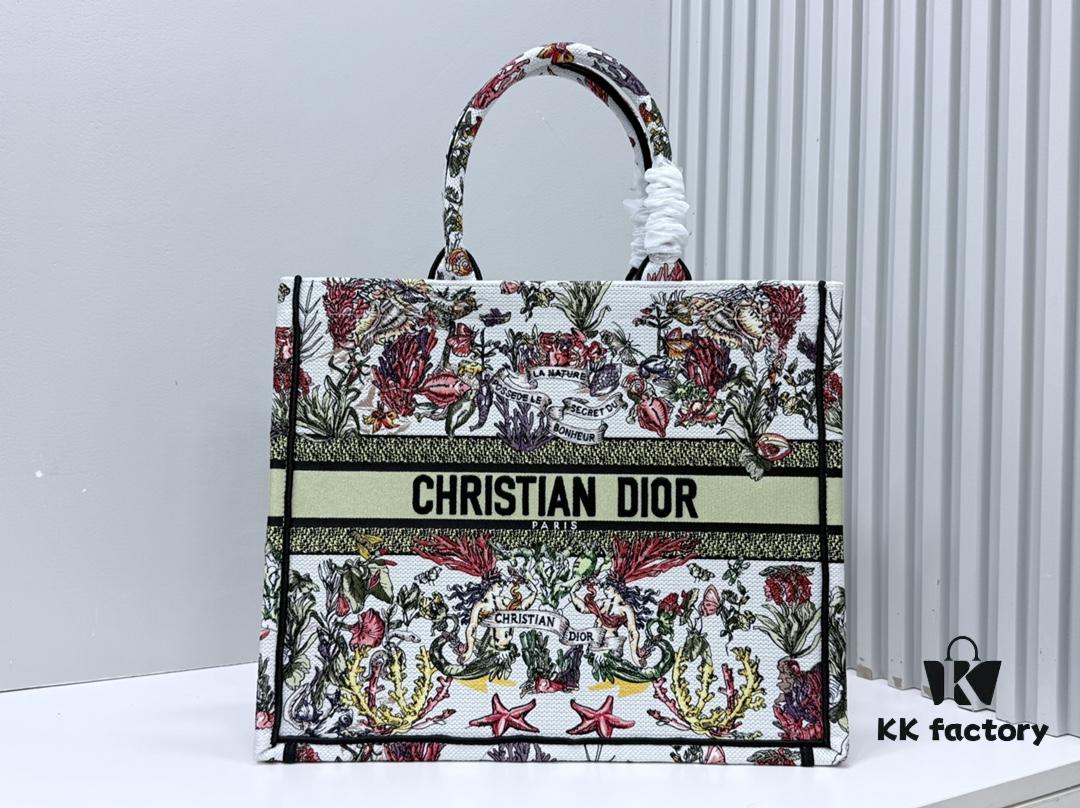 Thick Stitching, Heavy Fabric Original Order Large Size Di0r Book Tote