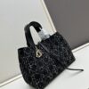 Dior Always Tweed Series, Luxury Original Leather, Quilted Design, Elegant and Stylish Handbag