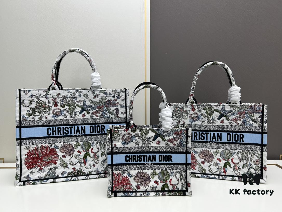 Authentic Large 330, Medium, Small Di0r Book Tote