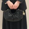 DIOR 2025 New Vintage-Style Puff Bag in Leather and Fabric