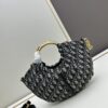 DIOR 2025 New Vintage-Style Puff Bag in Leather and Fabric
