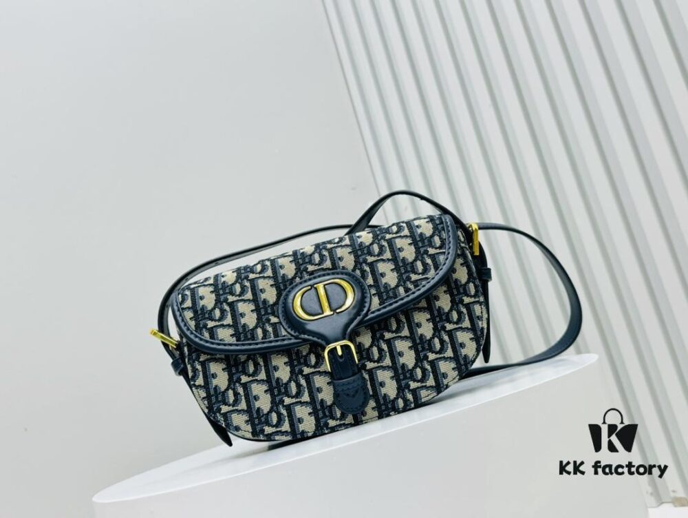 Latest Dior Bobby Vintage Canvas Bag with Adjustable Strap