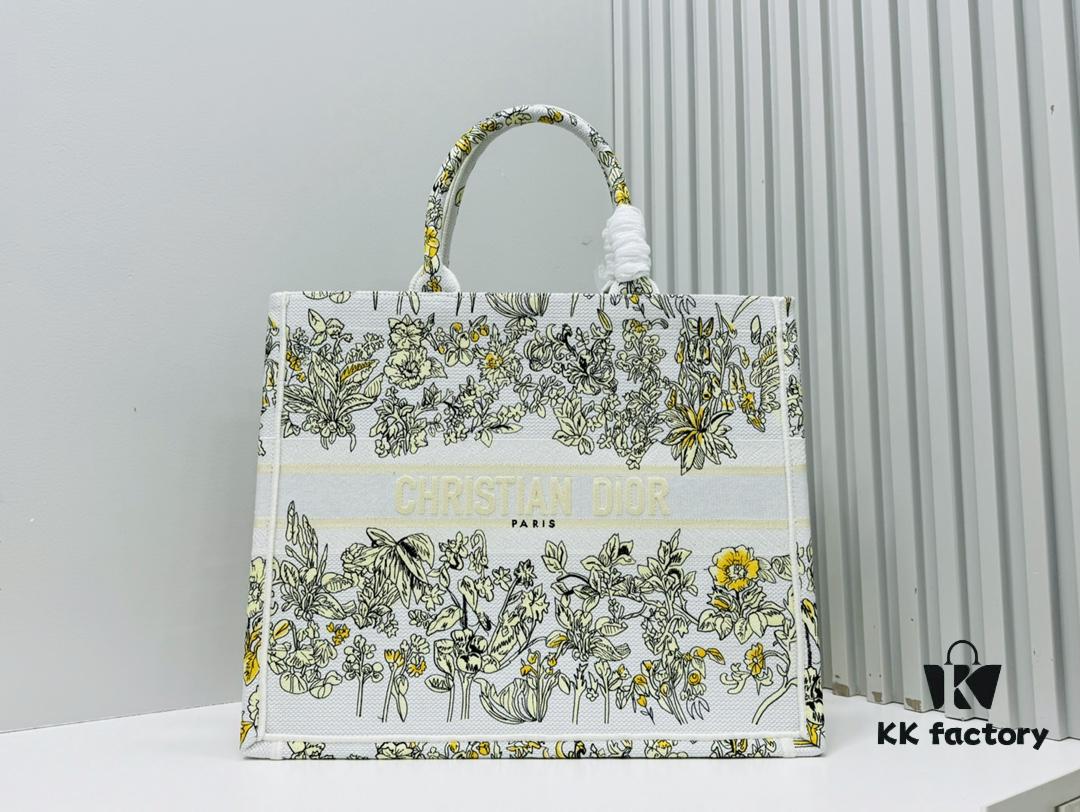 Large Original Order Thick Yarn Fabric Dior Book Tote