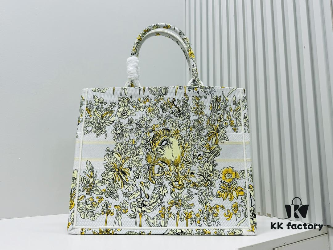 Large Original Order Thick Yarn Fabric Dior Book Tote