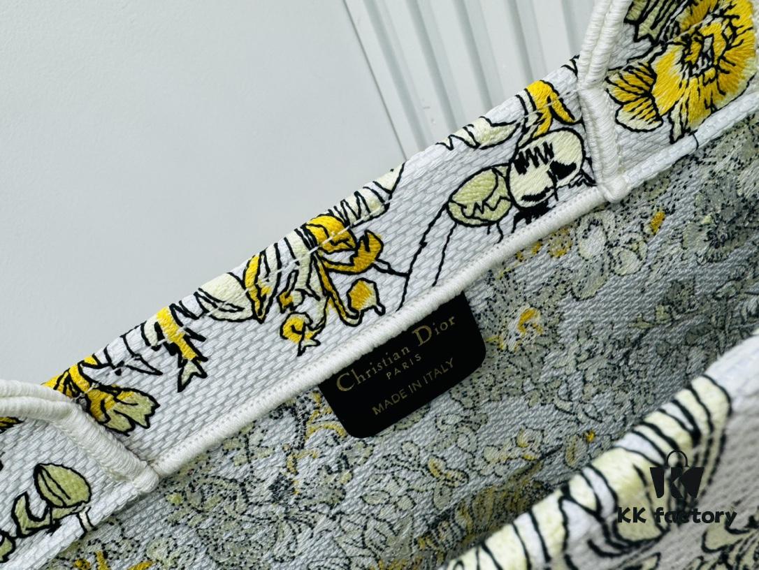 Large Original Order Thick Yarn Fabric Dior Book Tote