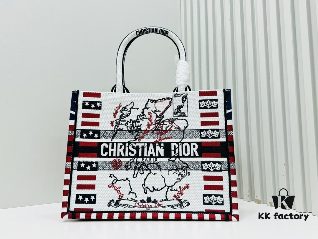 Thick Stitching, Heavy Fabric Original Order Medium Di0r Book Tote